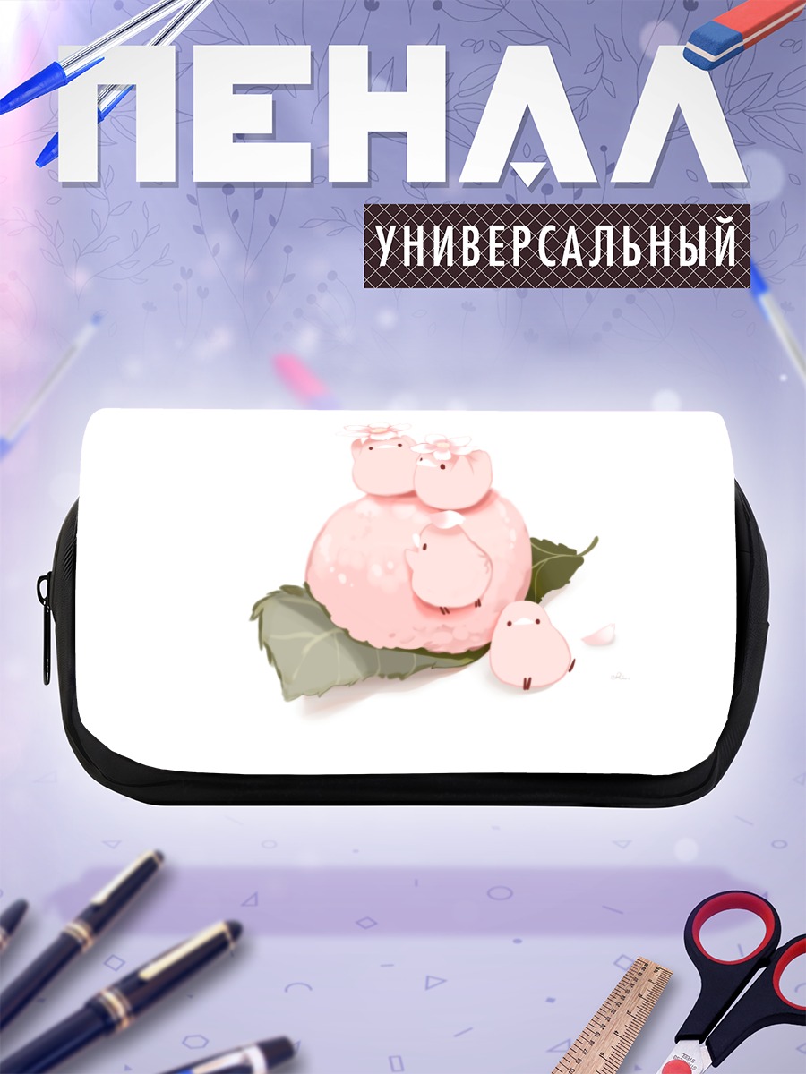 Пенал-косметичка Птички в цветах