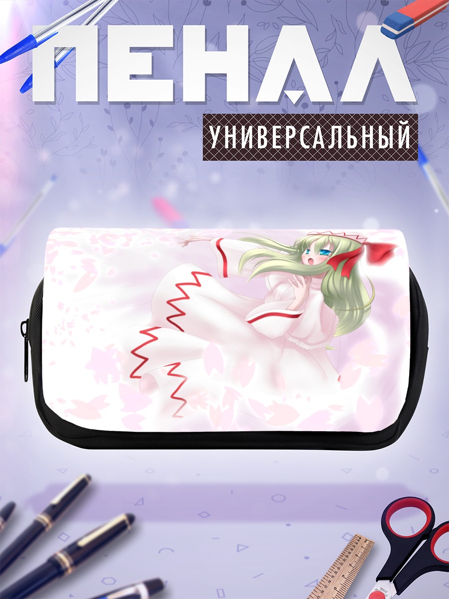 Пенал-косметичка Лили Уайт в лепестках