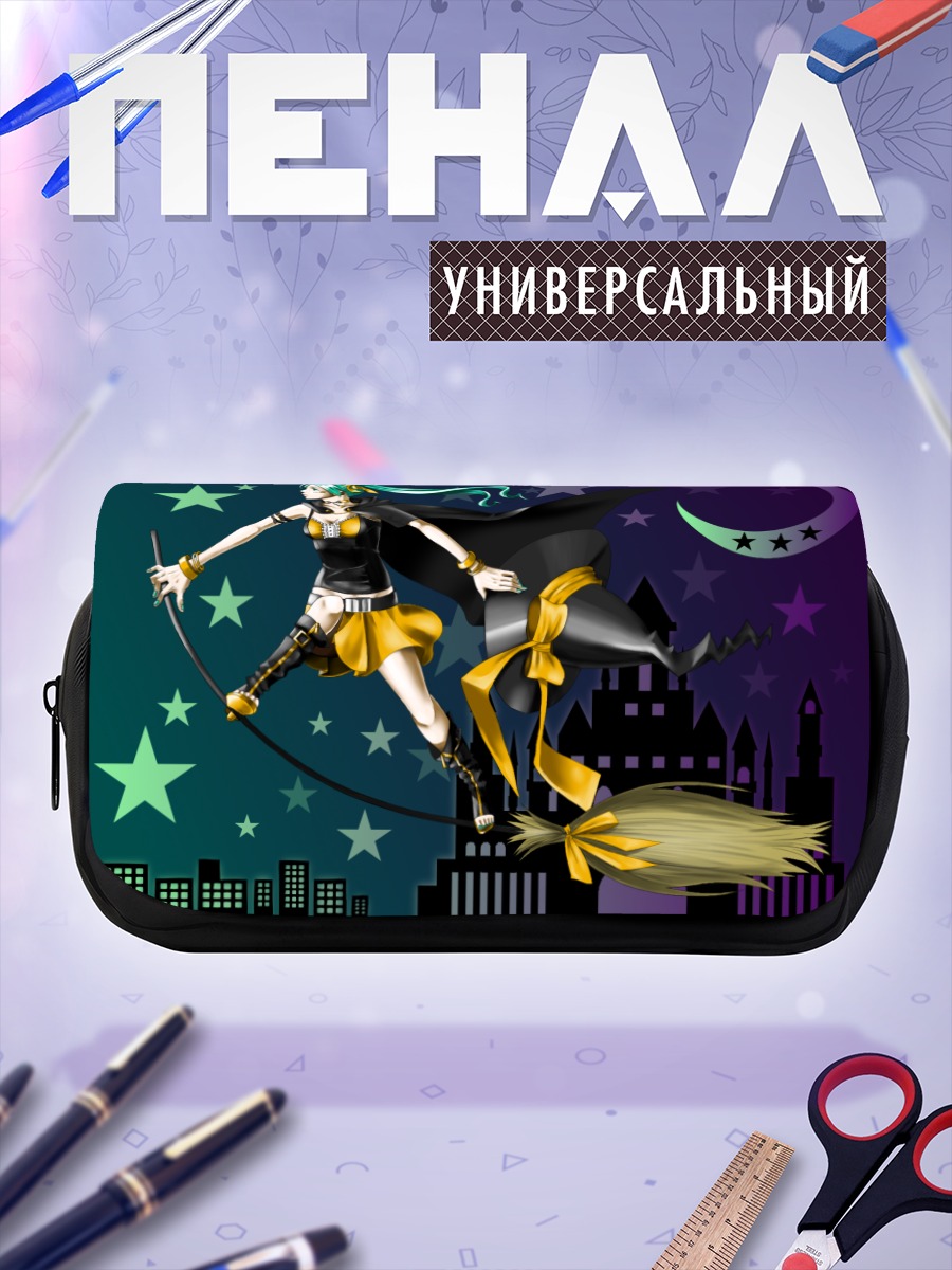 Пенал-косметичка Мику Хацунэ на метле