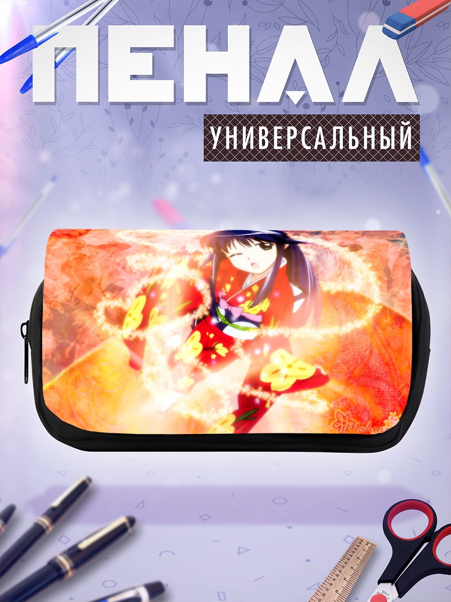 Пенал-косметичка Махоро Андо в цветах