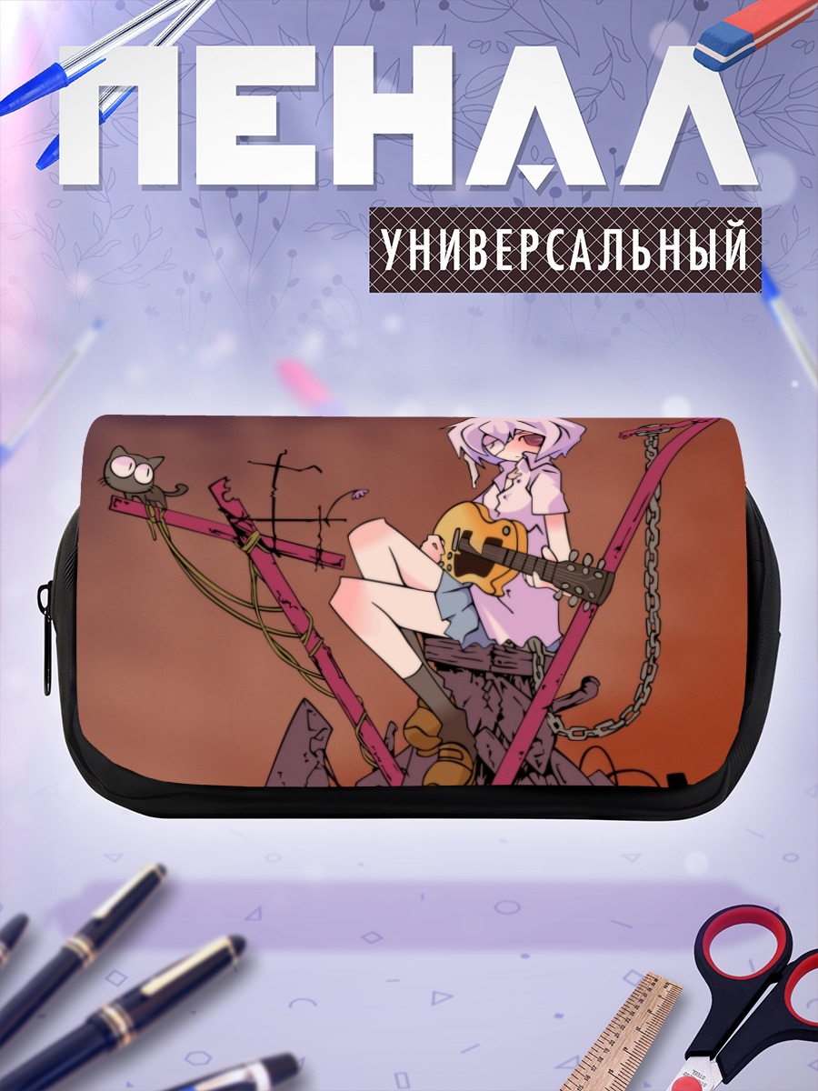 Пенал-косметичка Рей Аянами с гитарой