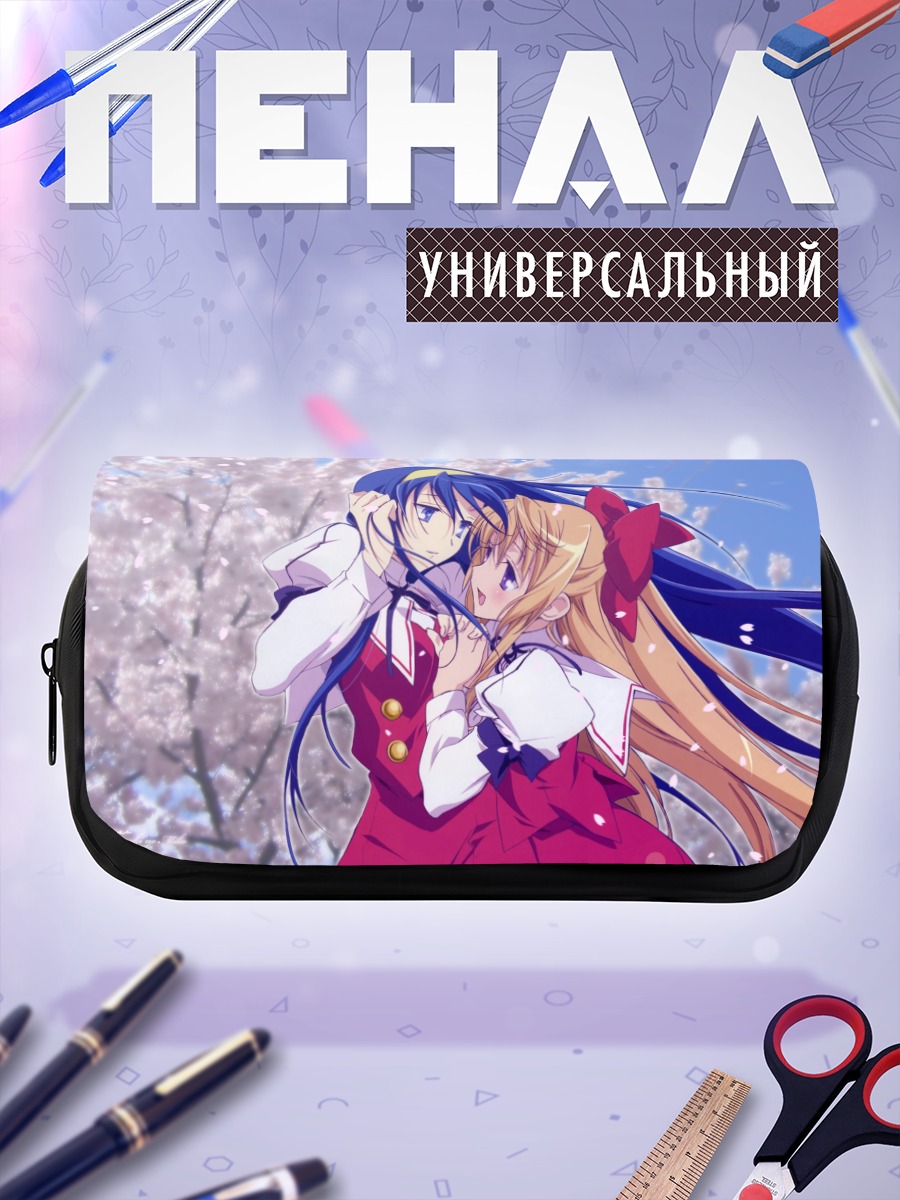 Пенал-косметичка Чиканэ и Химеко в сакуре