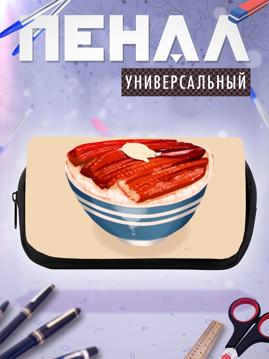 Пенал-косметичка Медведь в рисе