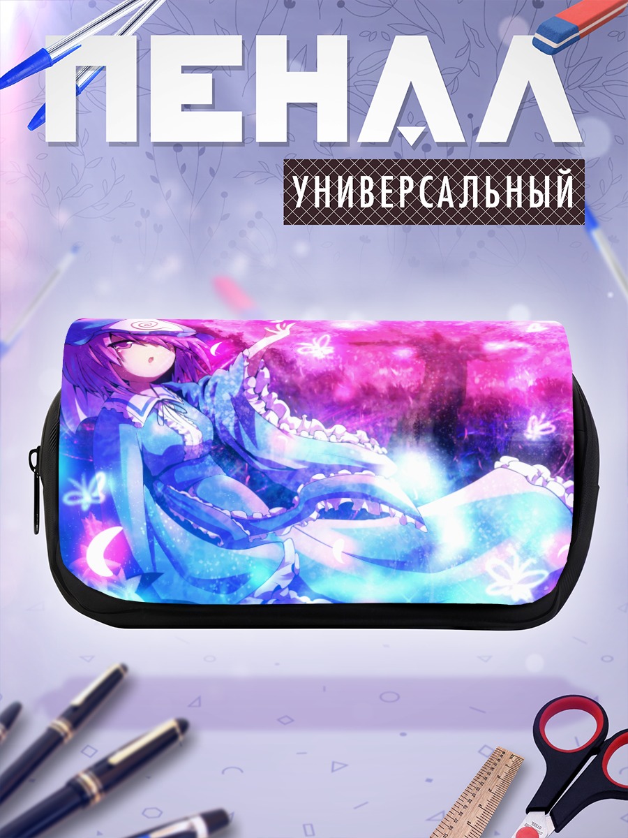 Пенал-косметичка Ююко Сайгёдзи в цветах