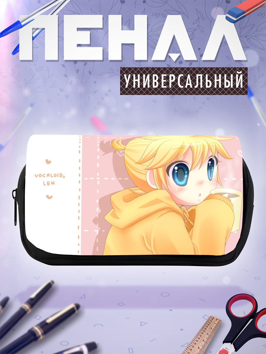 Пенал-косметичка Лен Кагамин с напитком