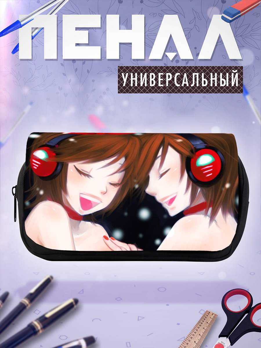 Пенал-косметичка Мэйко в наушниках