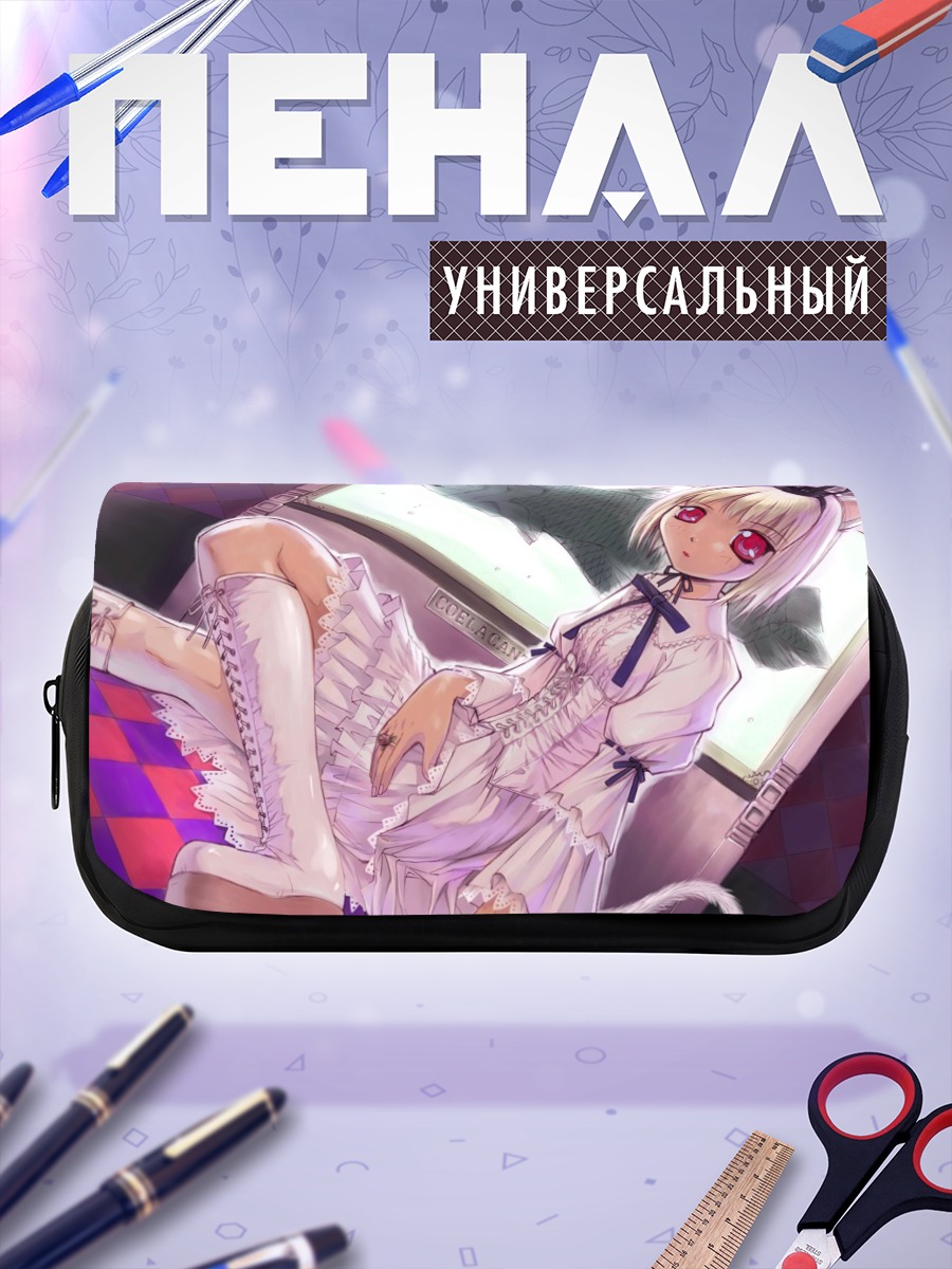 Пенал-косметичка Готическая кошкодевочка в лолите