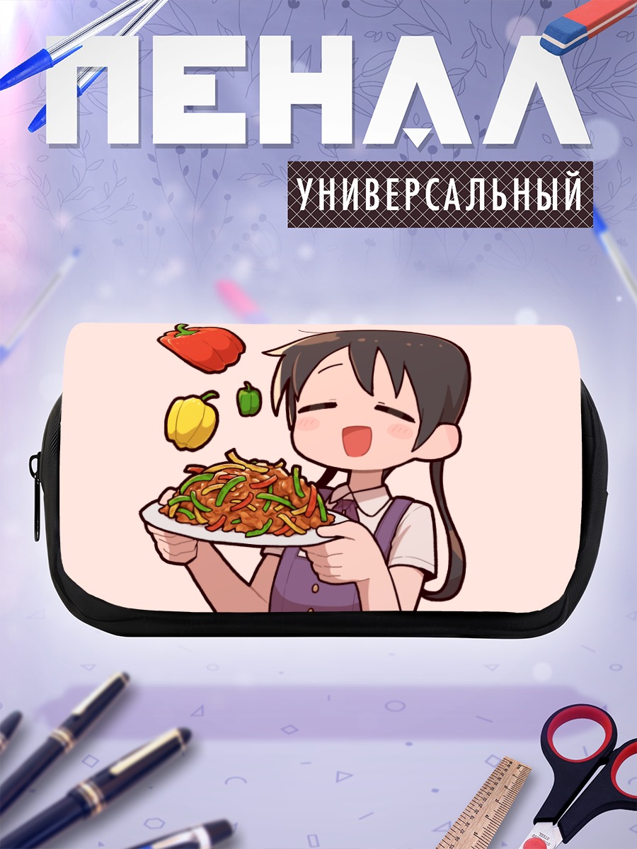Пенал-косметичка Девочка с лапшой