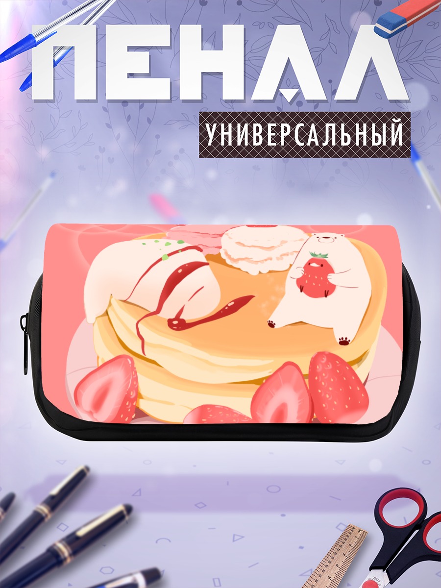 Пенал-косметичка Медведь с блинчиками