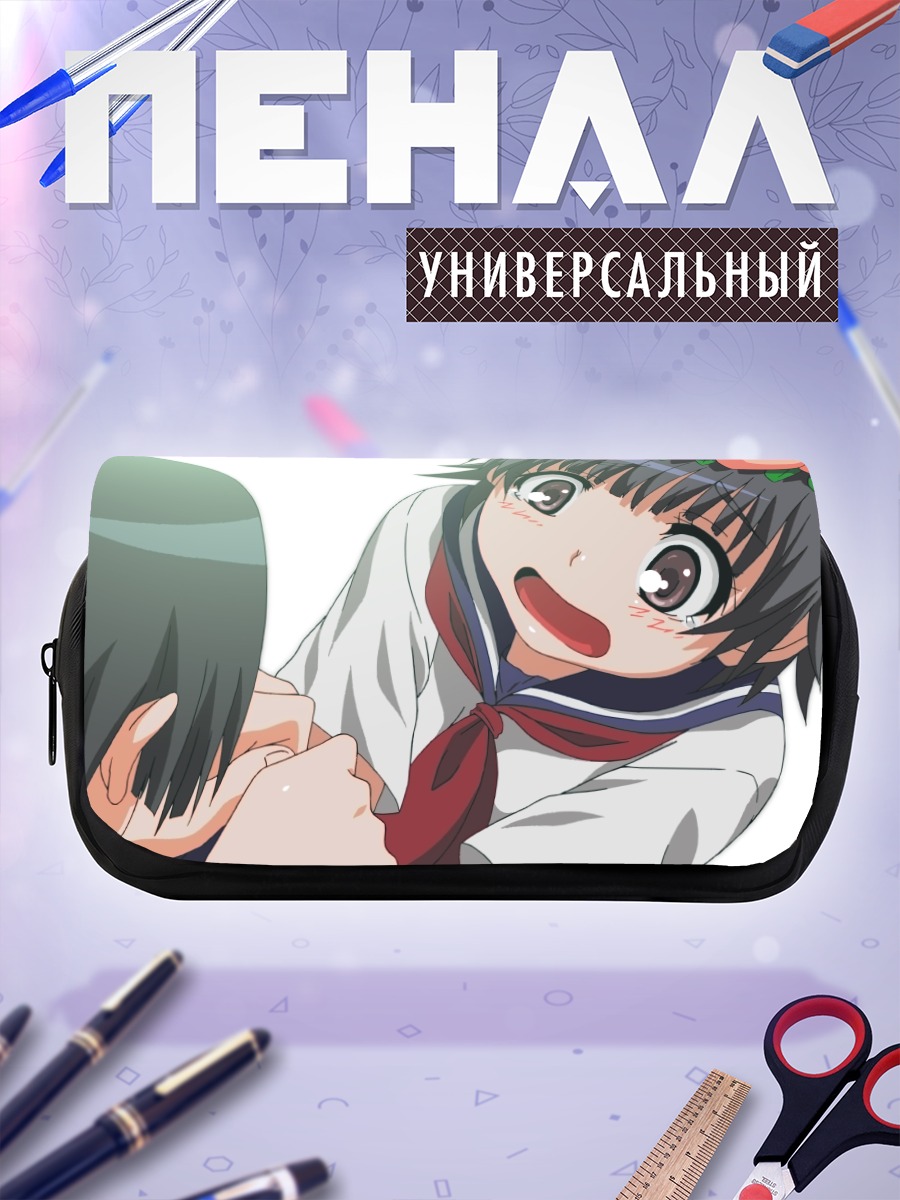 Пенал-косметичка Руико Сатэн в цветах