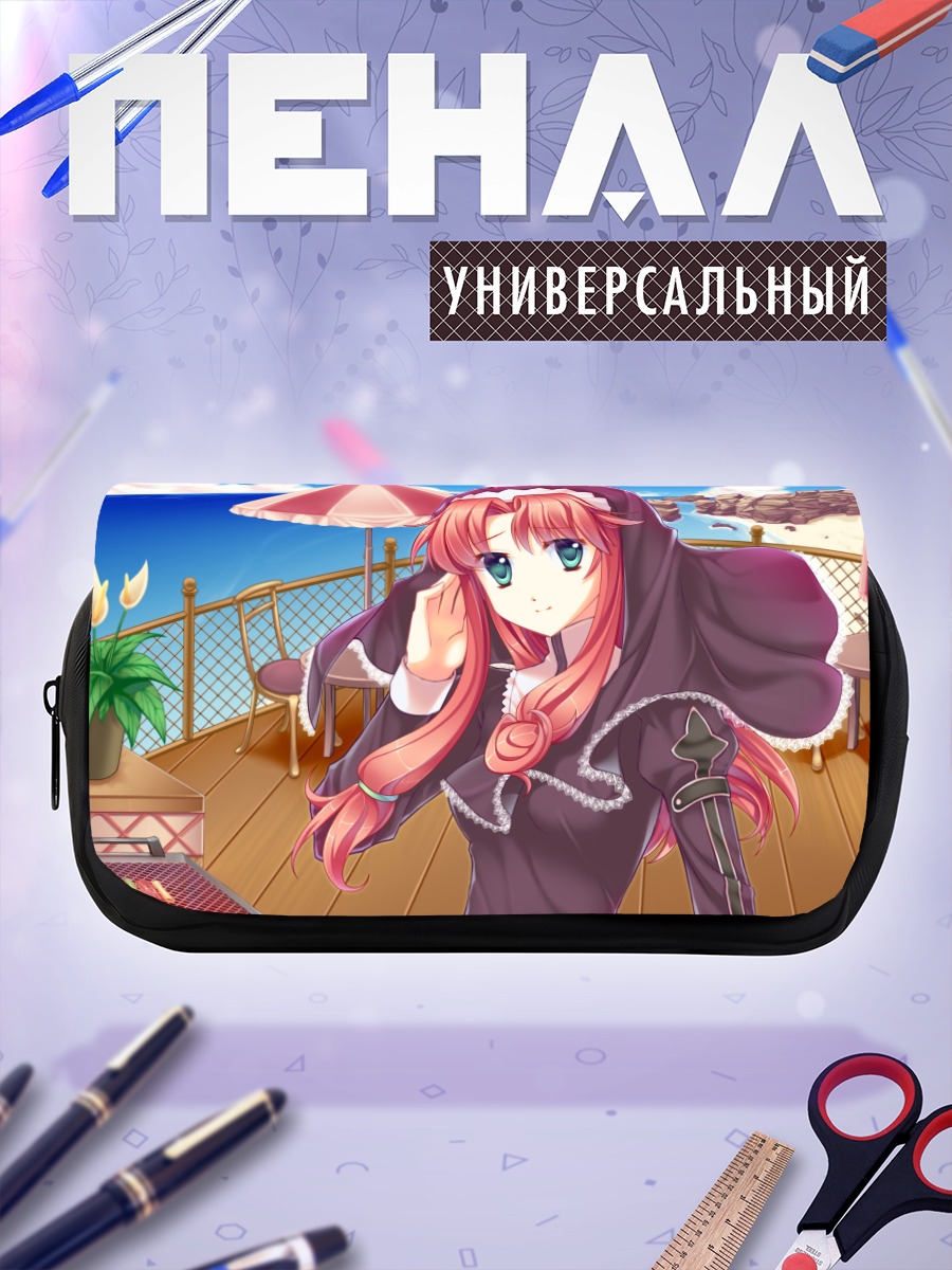 Пенал-косметичка Девушка в капюшоне