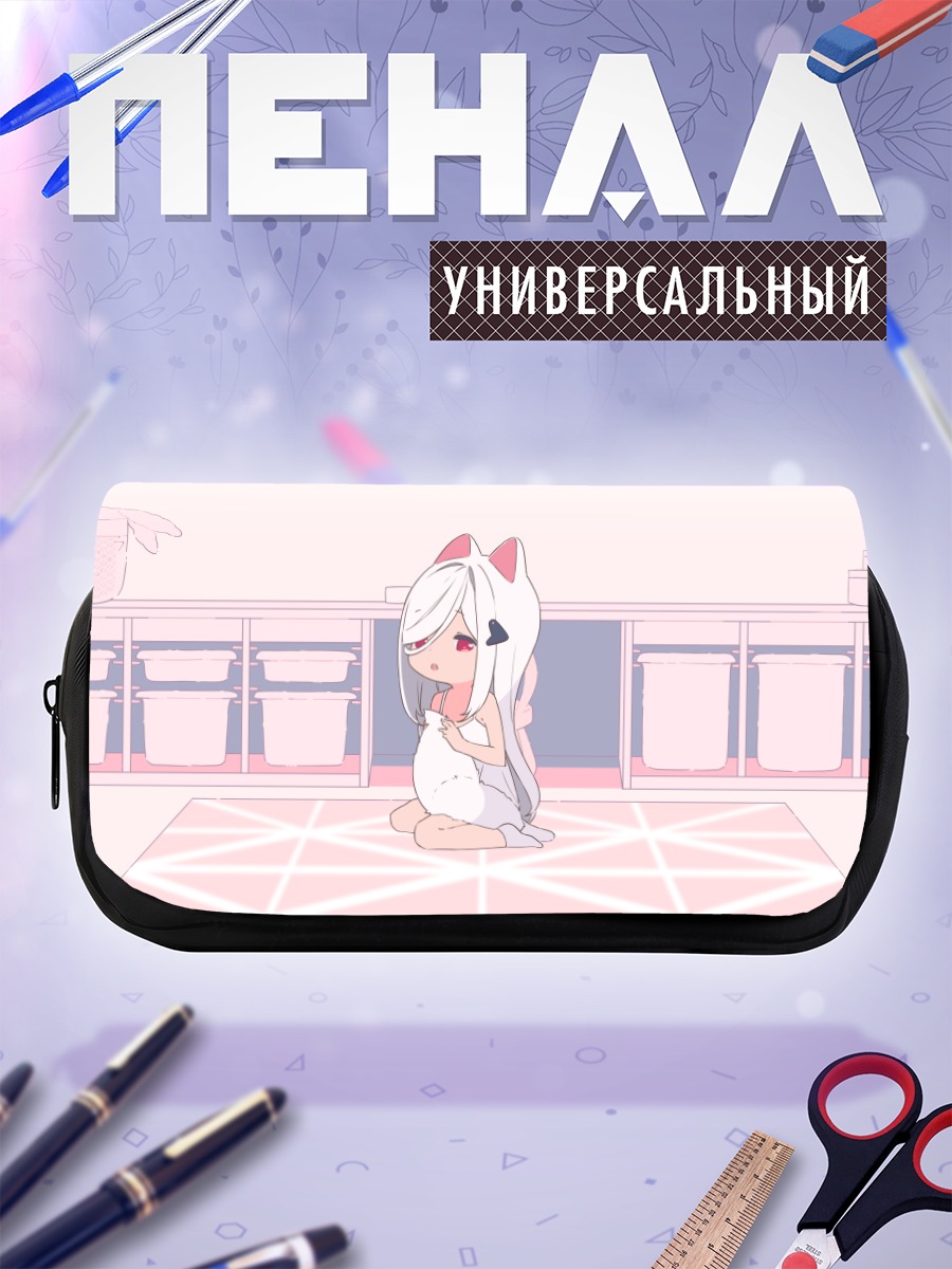 Пенал-косметичка Девочка-лиса в платье
