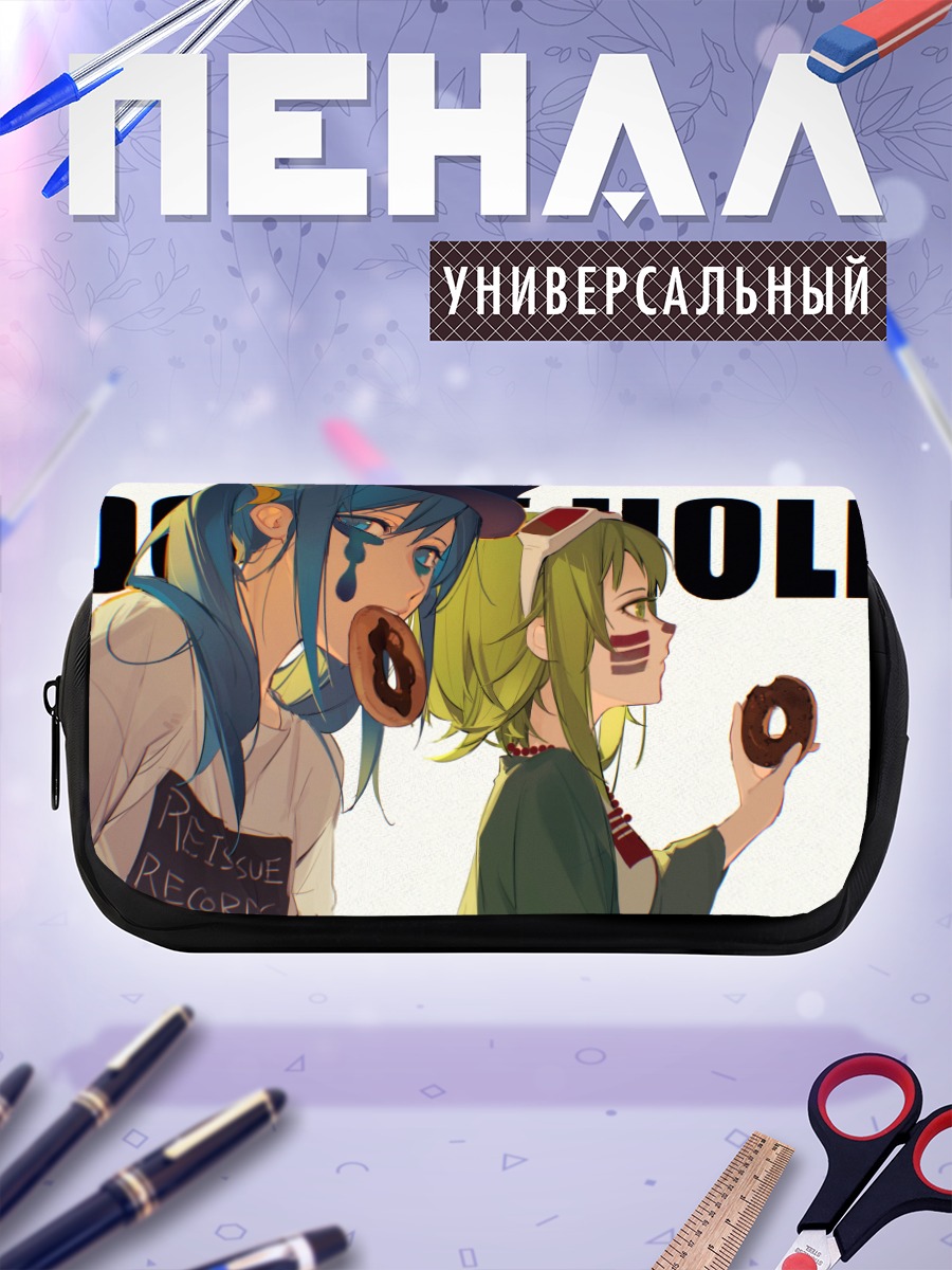 Пенал-косметичка Мику Хацунэ с пончиком