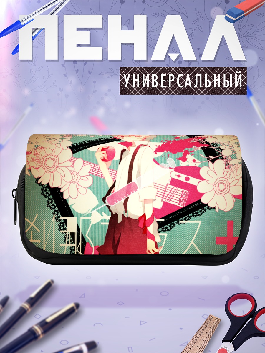 Пенал-косметичка Мику Хацунэ с яблоком