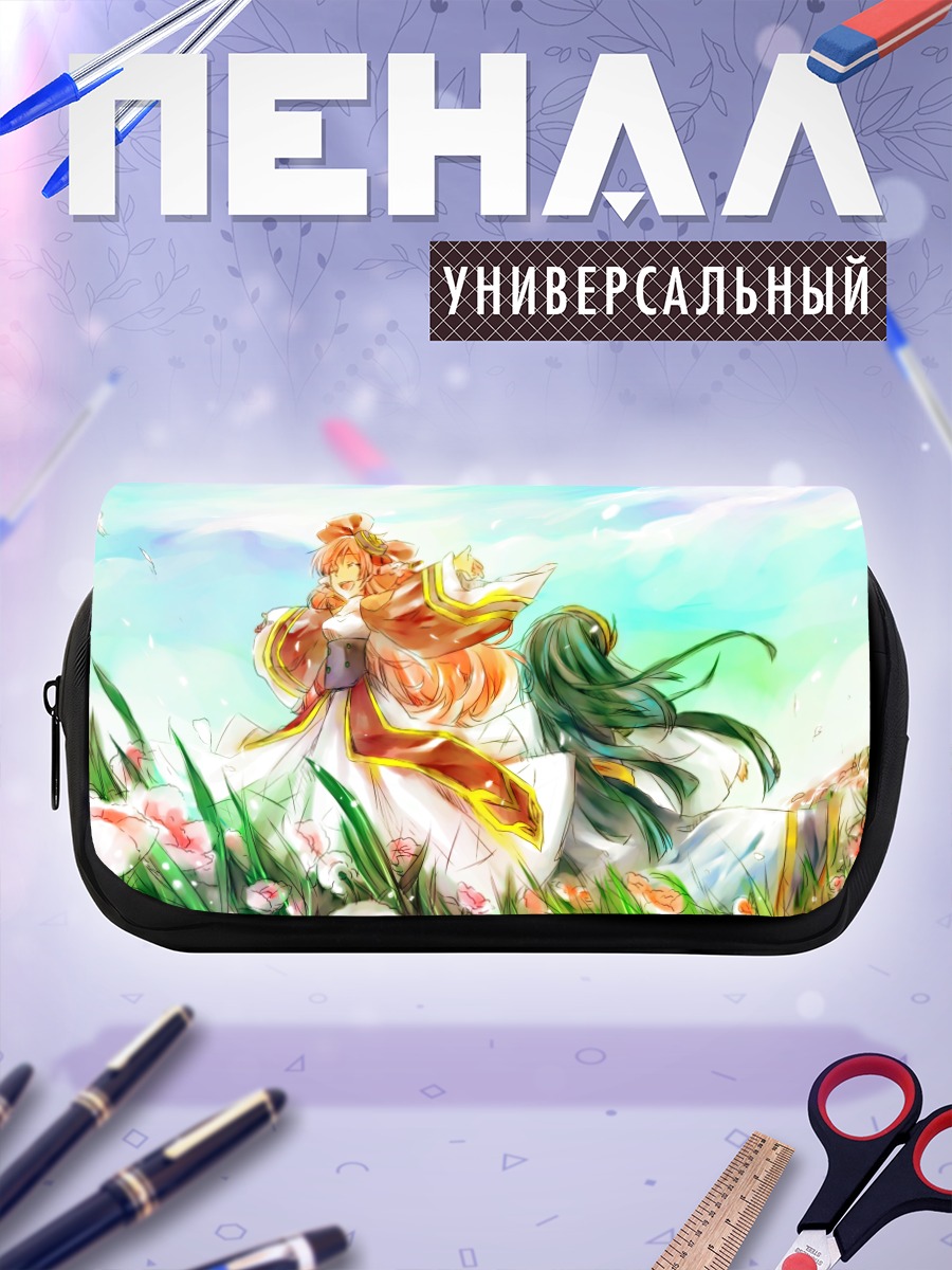 Пенал-косметичка Инфел в цветах