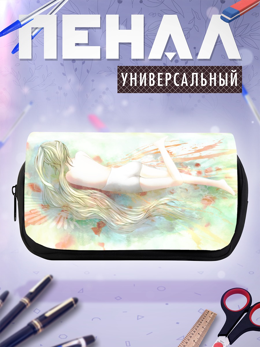 Пенал-косметичка Мику Хацунэ в акварели