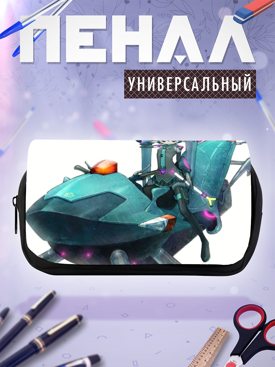 Пенал-косметичка Мику Хацунэ на байке