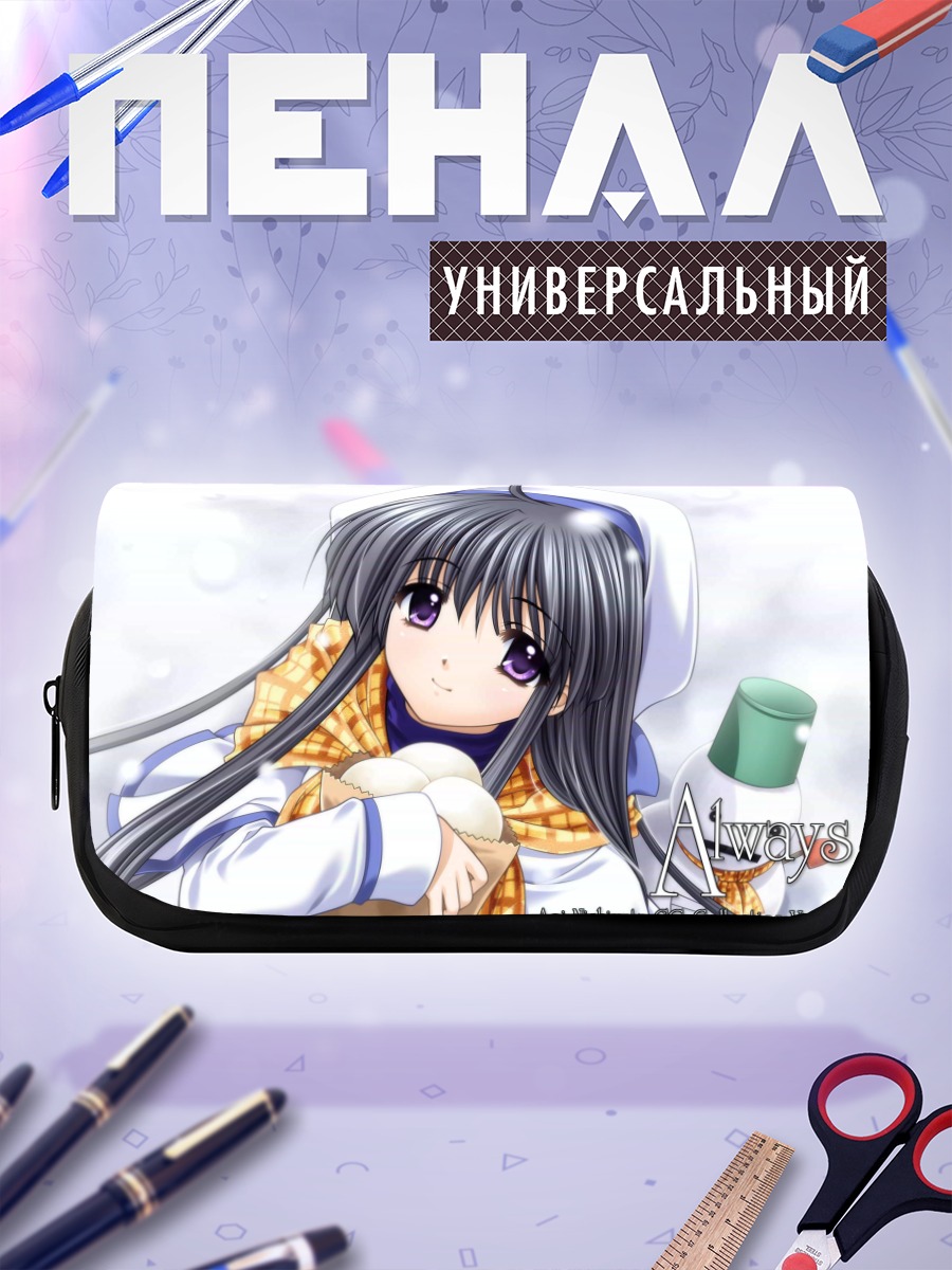 Пенал-косметичка Снежная девушка с булочками
