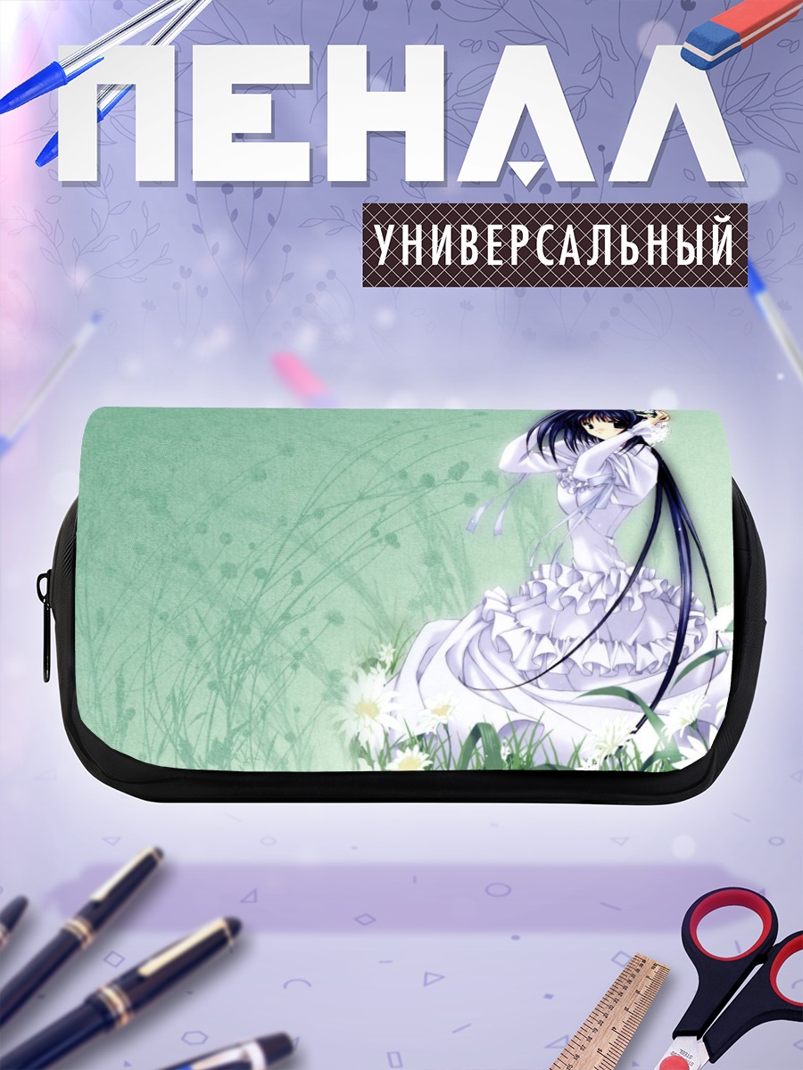 Пенал-косметичка Мику Хацунэ в цветах