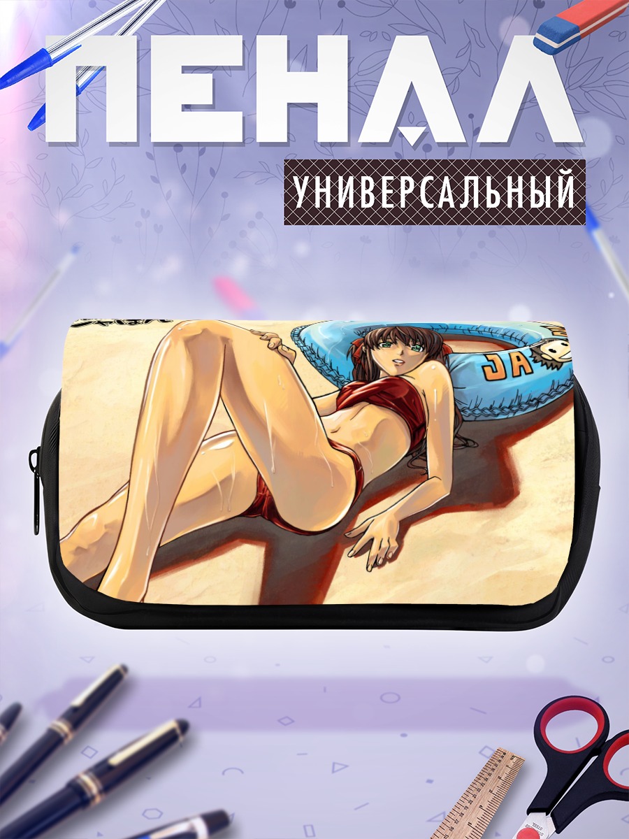 Пенал-косметичка Цукино Адзусагава на пляже