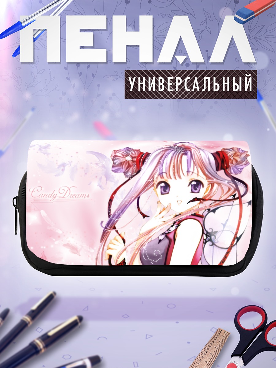 Пенал-косметичка Мику Хацунэ в цветах