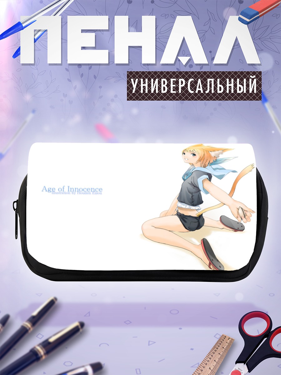 Пенал-косметичка Мику Хацунэ в голубом