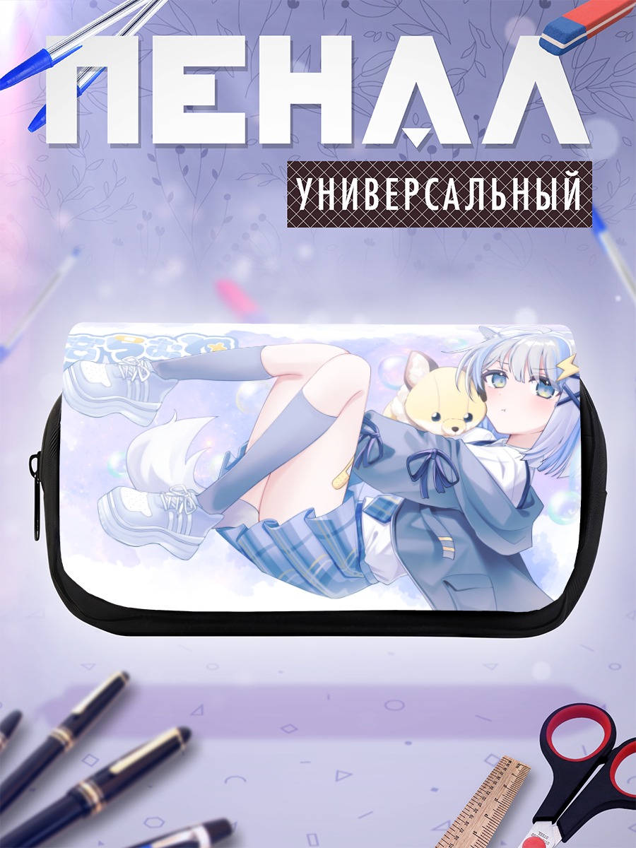 Пенал-косметичка Мику Хацунэ с лисой