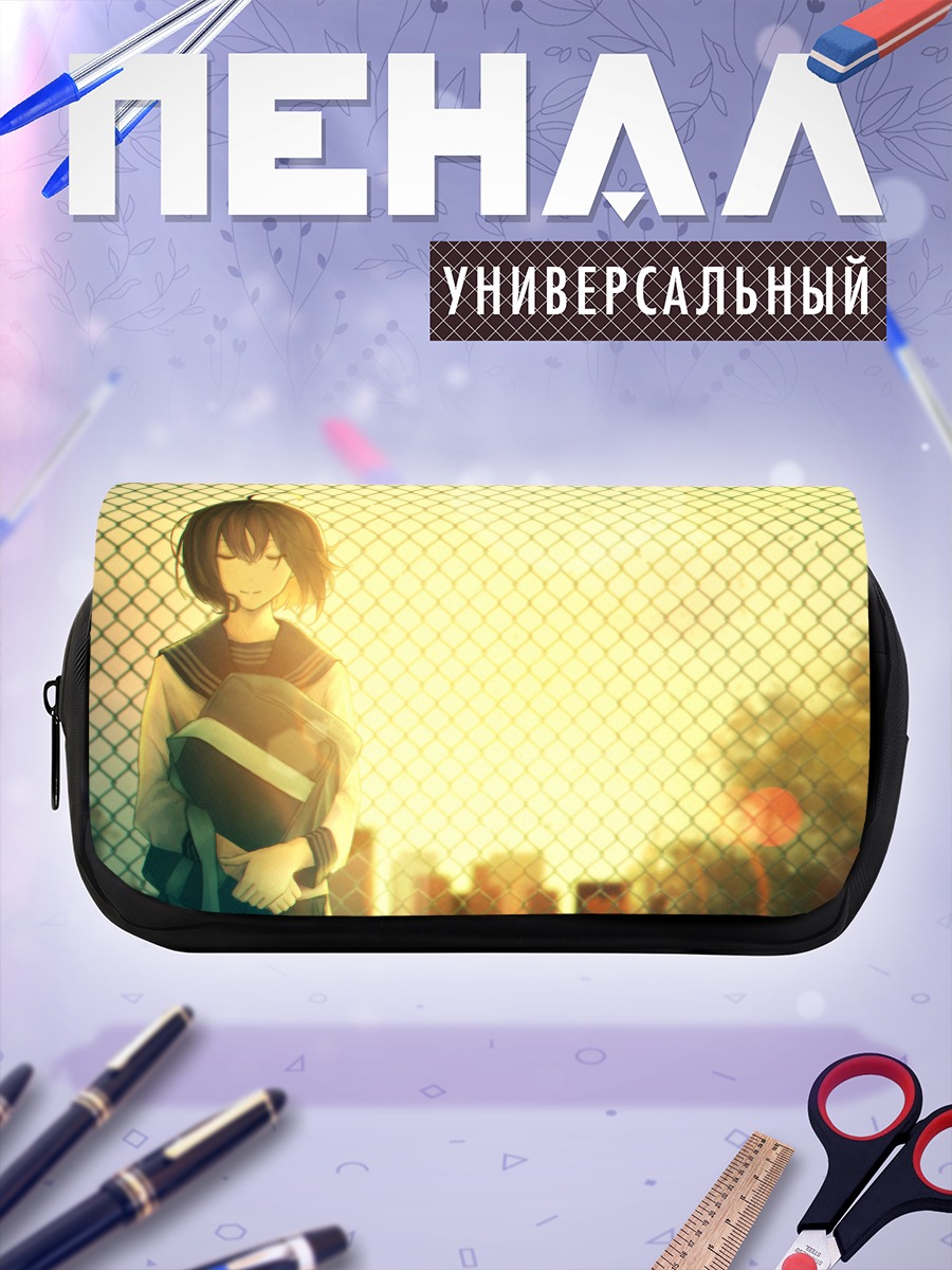 Пенал-косметичка Школьница на закате