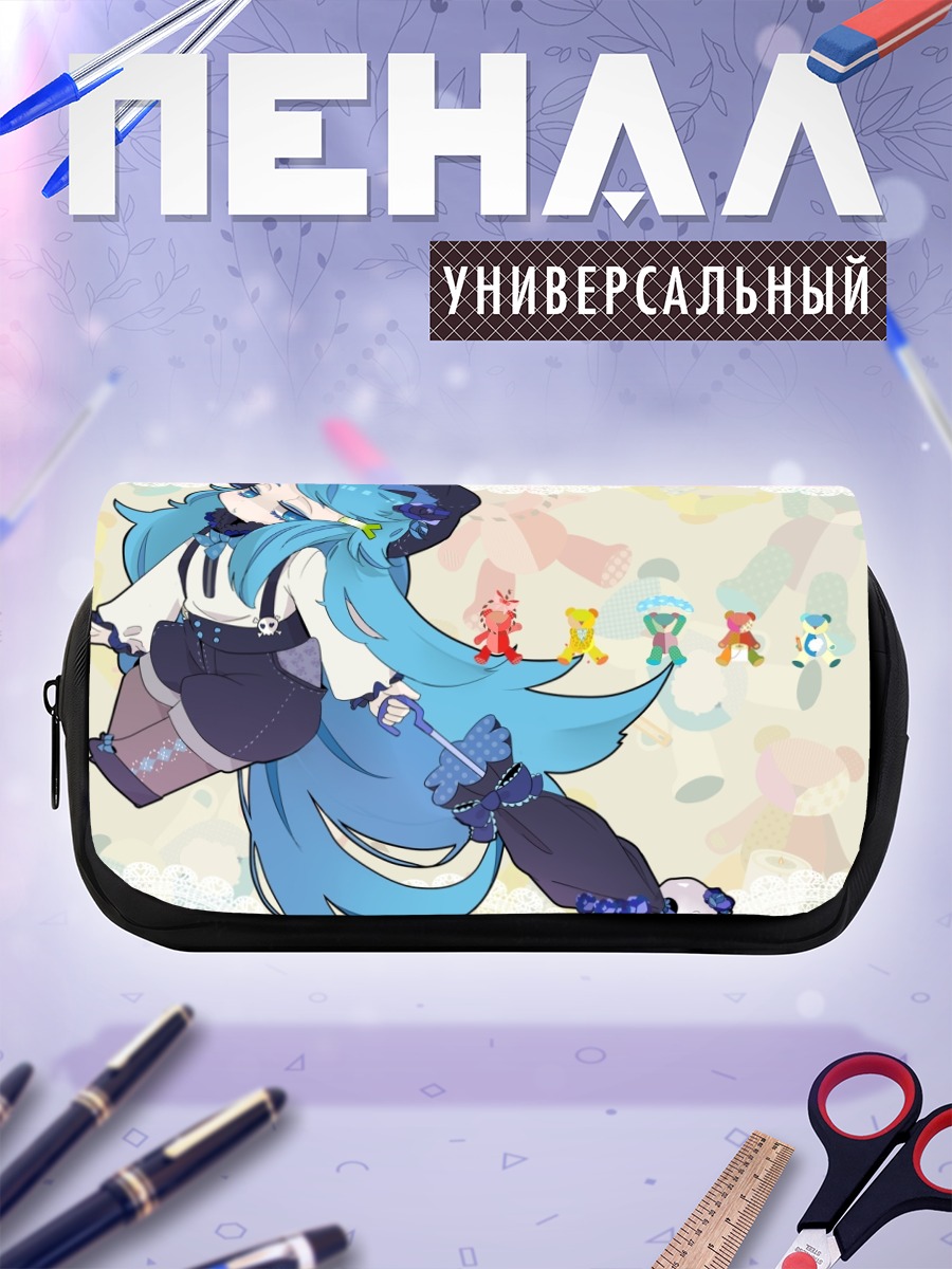 Пенал-косметичка Мику Хацунэ в шляпе