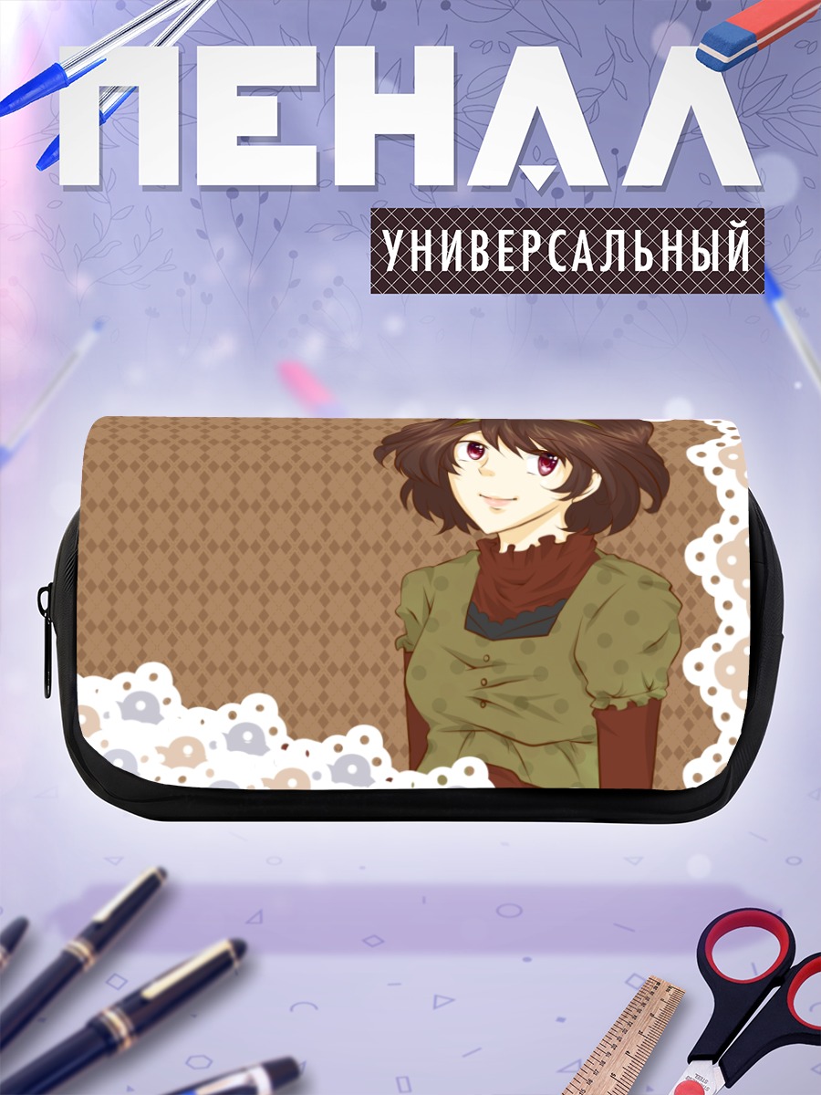 Пенал-косметичка Девушка с ободком