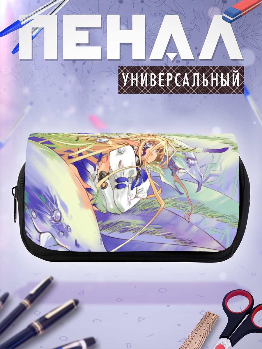 Пенал-косметичка Мику Хацунэ в цветах