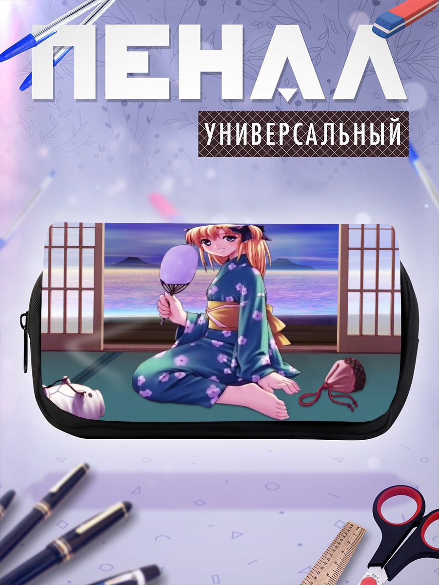 Пенал-косметичка Девушка в кимоно