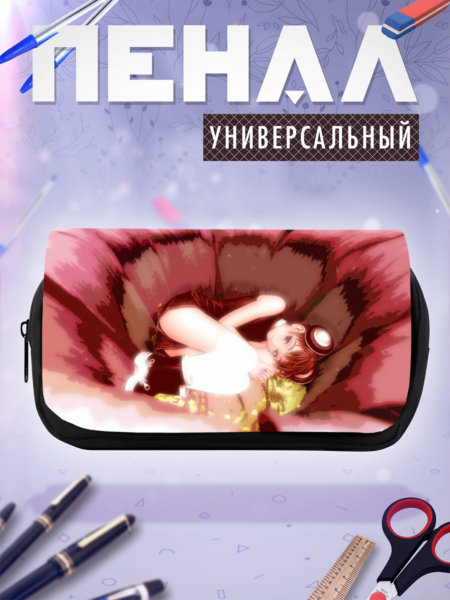 Пенал-косметичка Мику Хацунэ в цветах