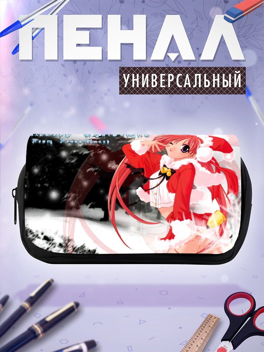 Пенал-косметичка Луна в рождественском костюме