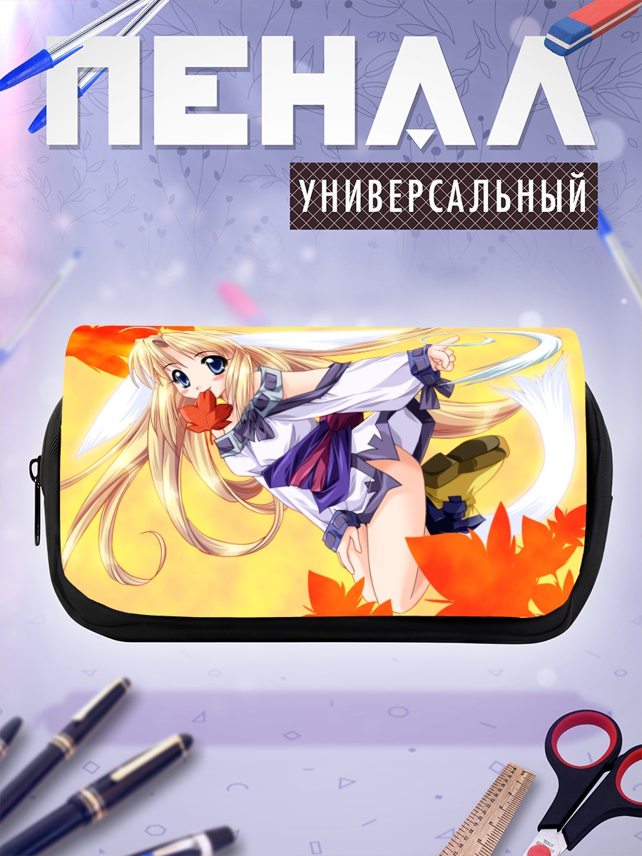 Пенал-косметичка Девочка в кленовых листьях