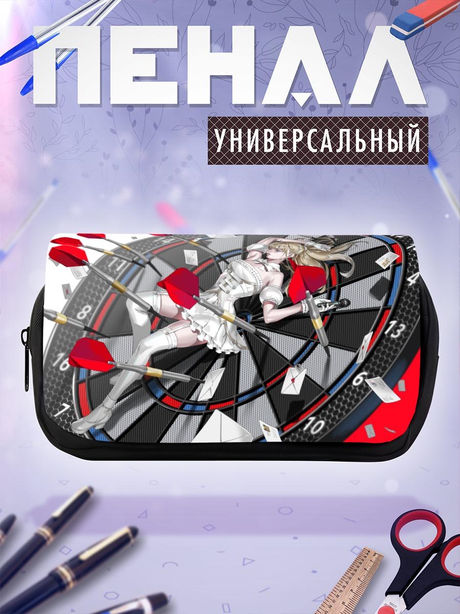 Пенал-косметичка Блондинка на мишени