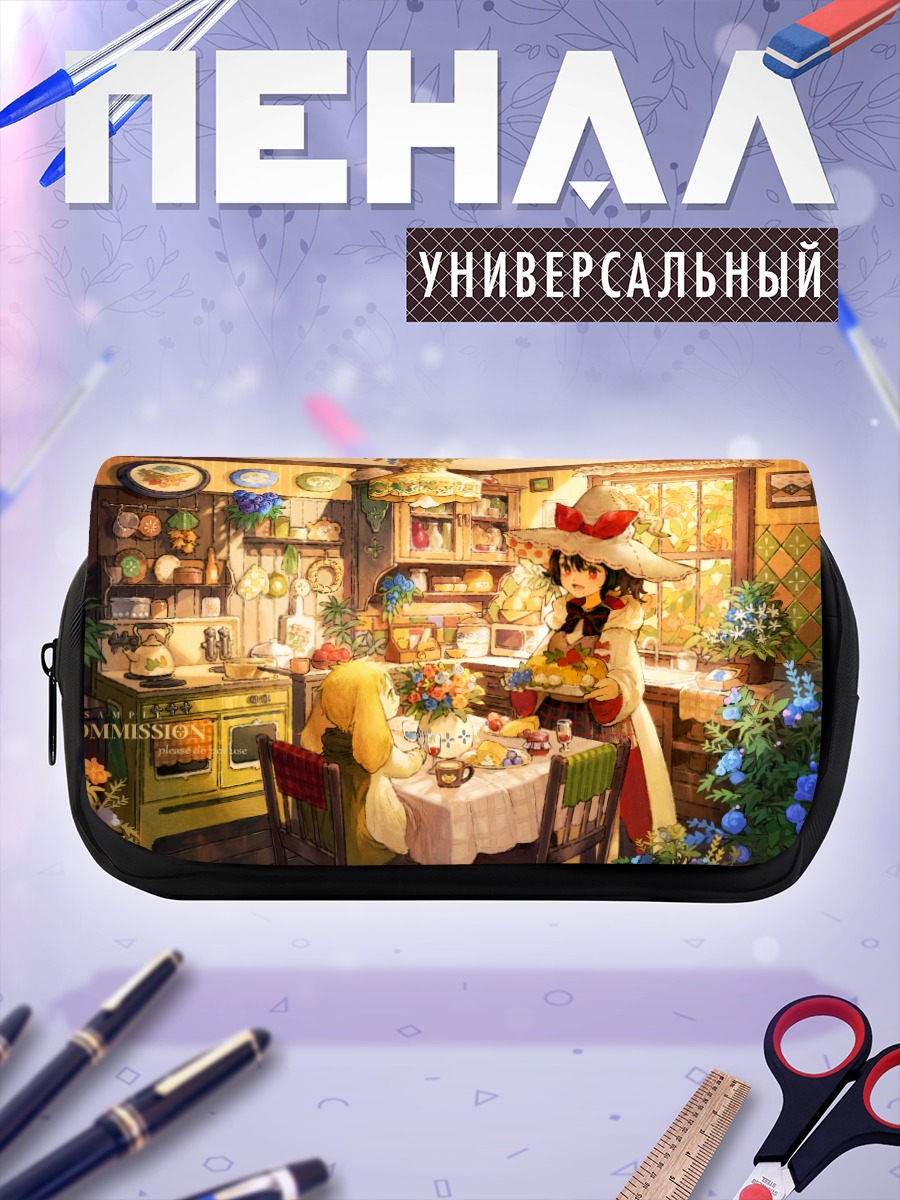 Пенал-косметичка Завтрак в цветнике