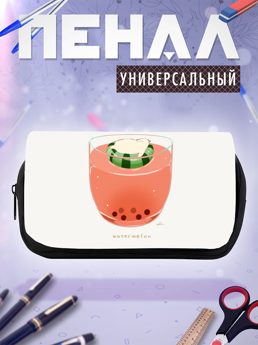 Пенал-косметичка Медвежонок в арбузе