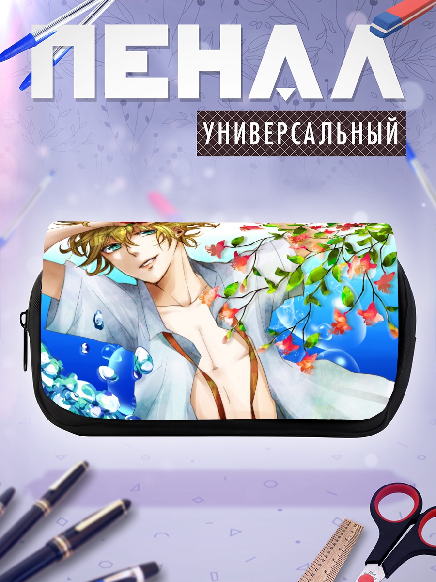 Пенал-косметичка Лен Кагамин в цветах