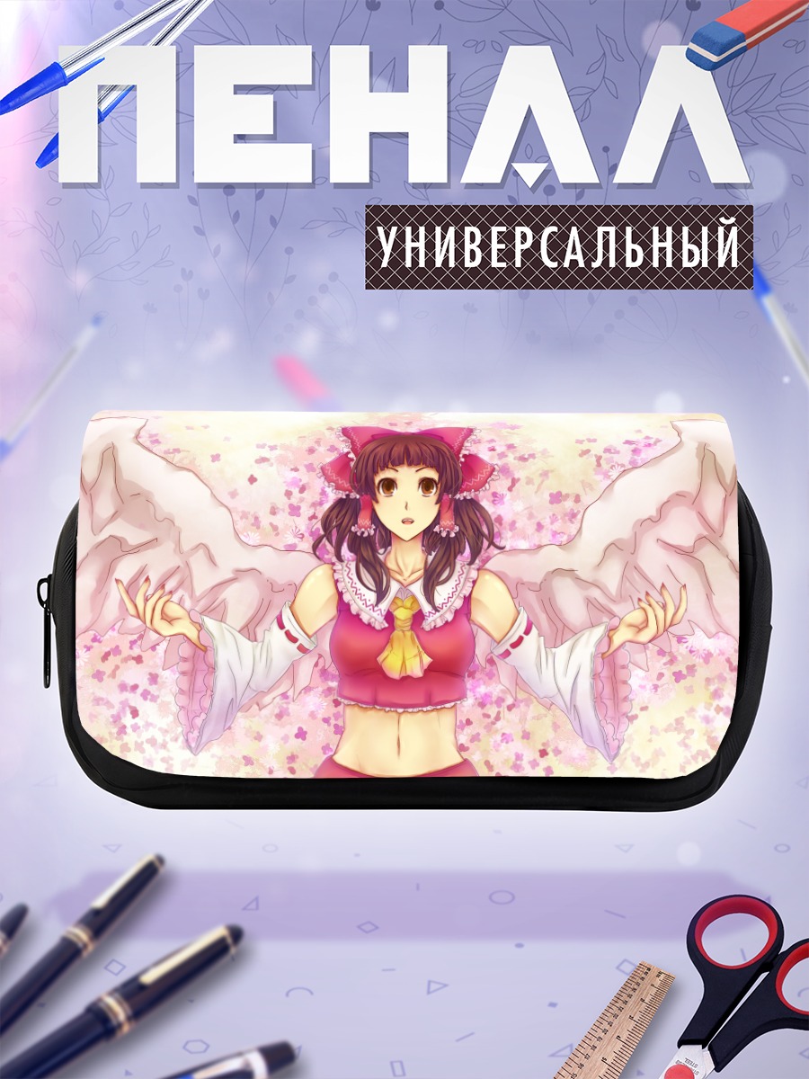 Пенал-косметичка Рейму Хакурэй в цветах