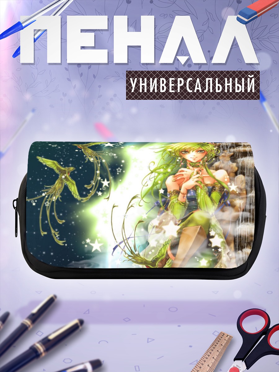 Пенал-косметичка Лесная нимфа с птицами