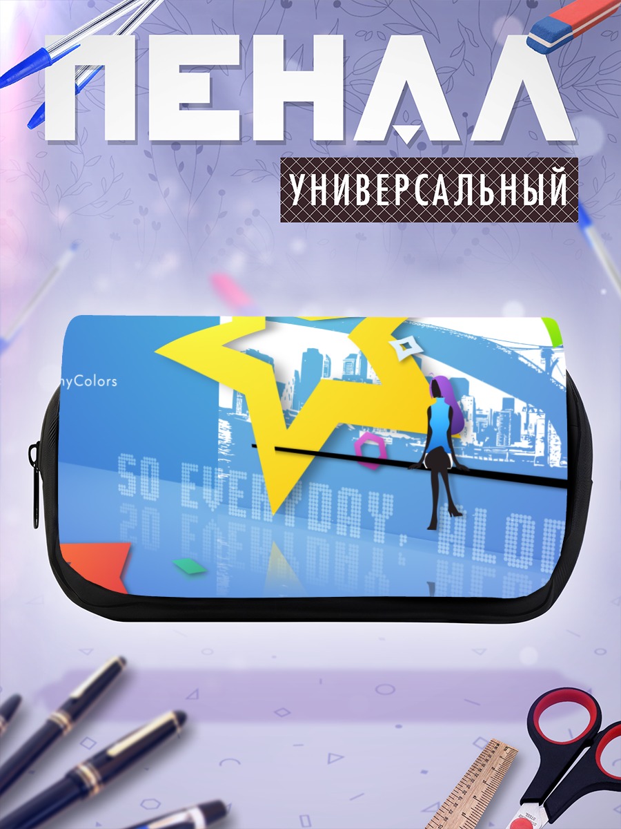 Пенал-косметичка Адзуса Миура в цветах