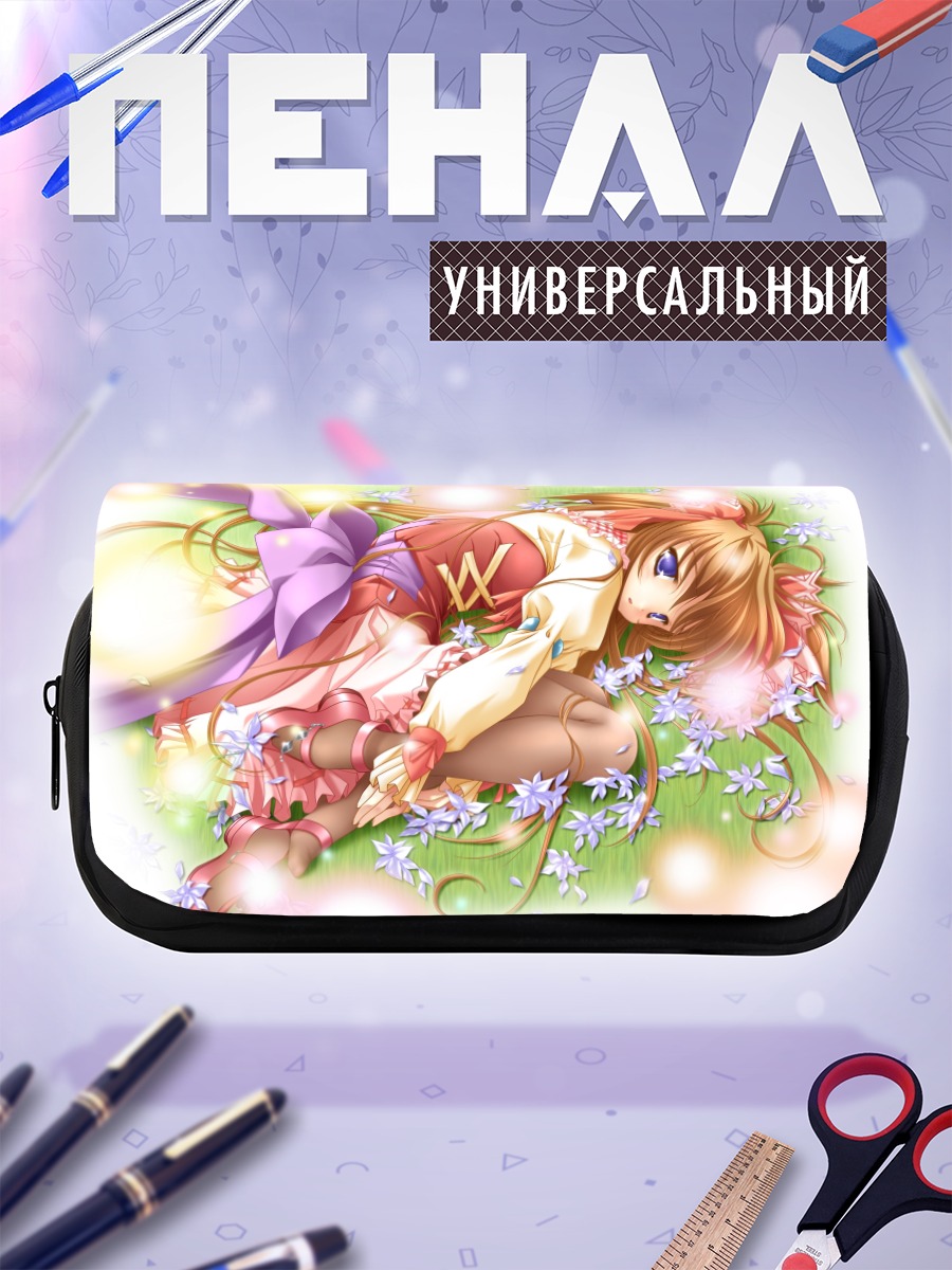 Пенал-косметичка Мику Хацунэ в цветах
