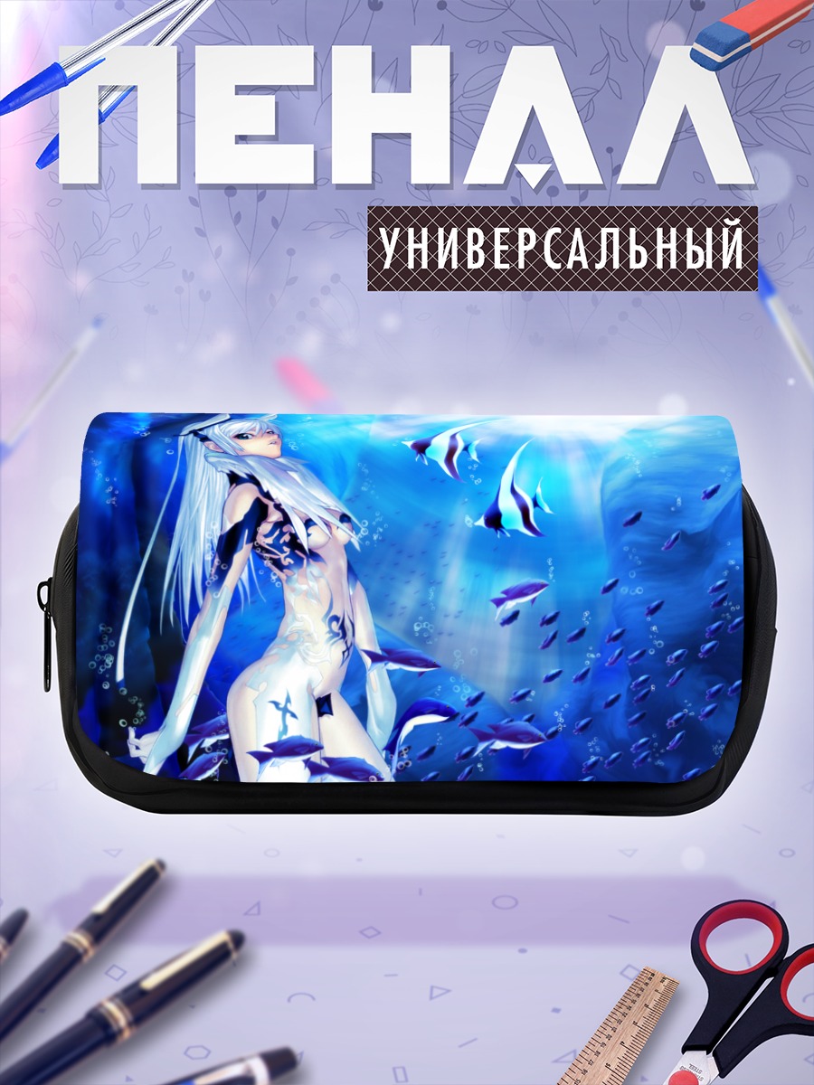 Пенал-косметичка Мику Хацунэ в океане