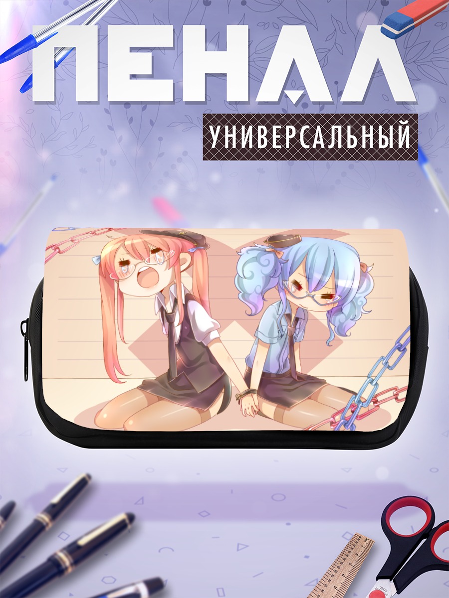 Пенал-косметичка Мику Хацунэ в цепях