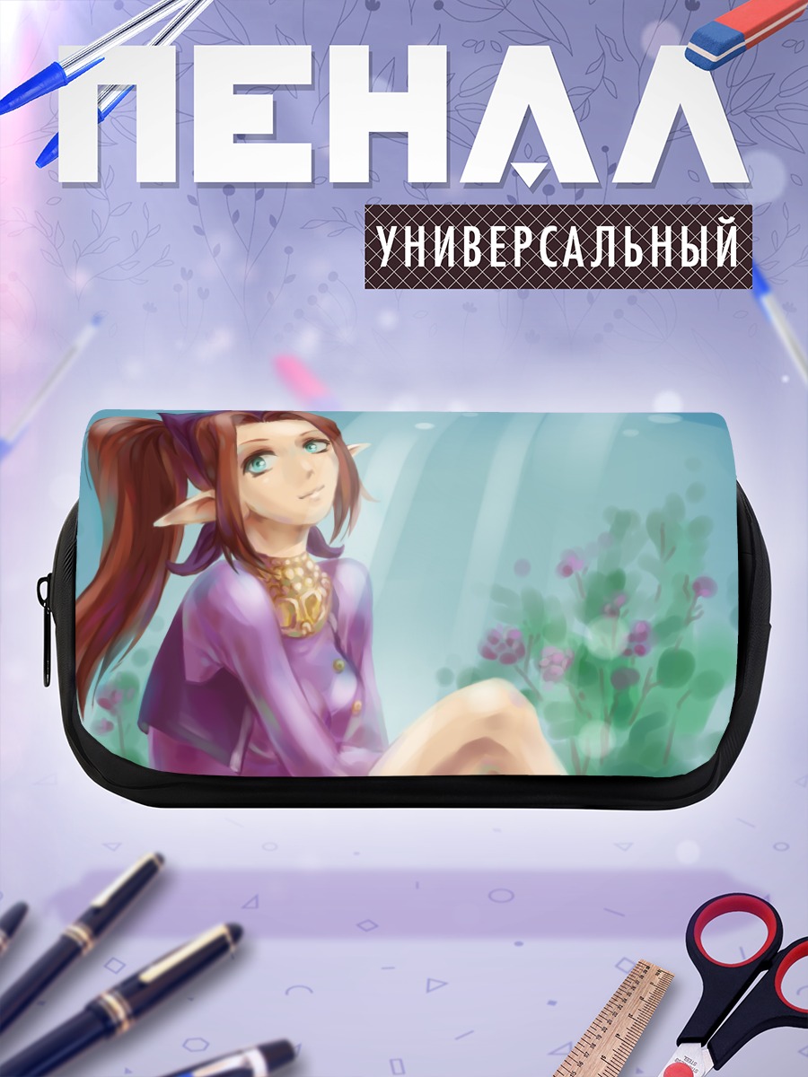 Пенал-косметичка Эльфийка в цветах