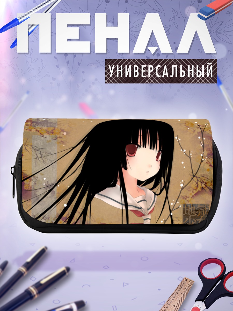 Пенал-косметичка Ай Энма в цветах