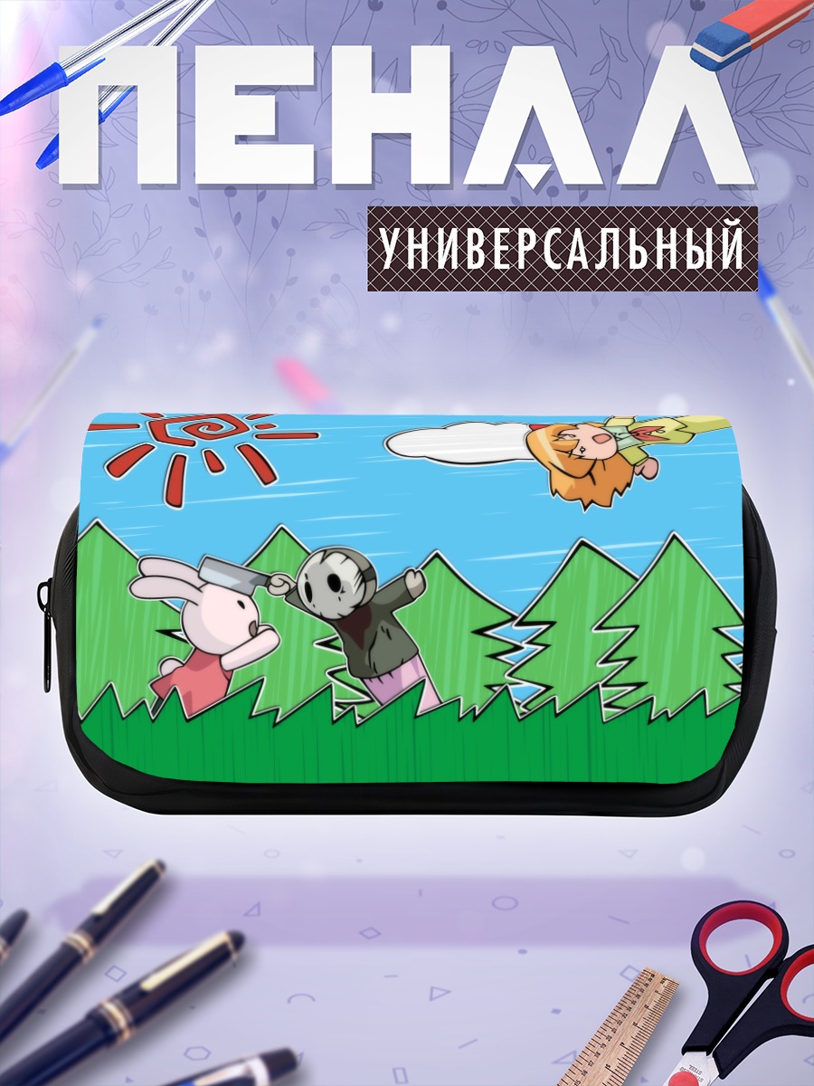 Пенал-косметичка Судзунэ Сиратори в лесу