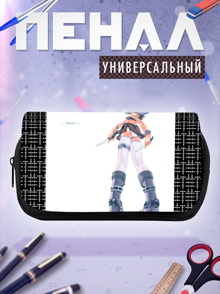 Пенал-косметичка Мику Хацунэ с мечами