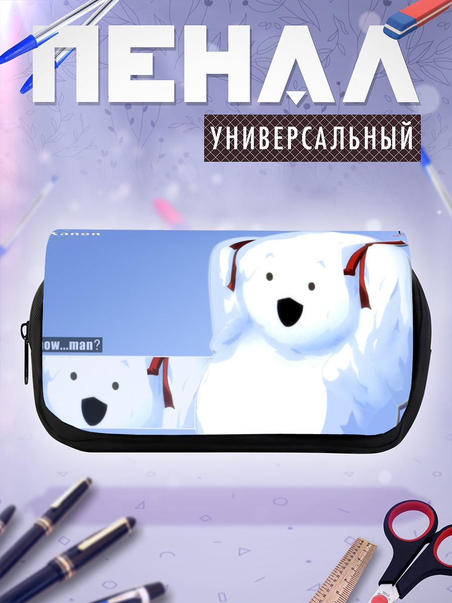 Пенал-косметичка Макото Саватари снеговик